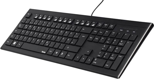 Hama 134958 Tastatur-/Maus-Set Schwarz Tastaturen/Nummernblöcke/Grafiktablets kabel Cortino